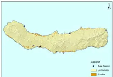 Figure 4: Potential rural tourism siting in São Miguel island Besides, an economic analysis shall be performed in order to  de-fine the best land uses within the ones presented here