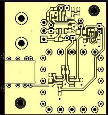 Fig. 20. Layout of the prototype PCB for the condition monitoring block. 