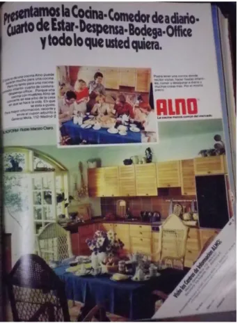 Fig. 7 - Alno kitchens advertisement, Nuevo Estilo 14 (July 1978). 