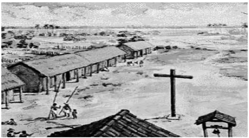Figura 1: Aldeia missionária século XVII 