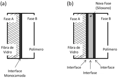 Figura 2.15 - Tipos de regiões interfaciais [32, 33]. 