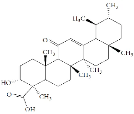 Figura 2. Estrutura química do composto do ácido bosvélico.[1] 