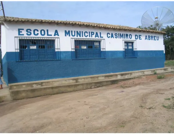Figura 1: Escola Municipal Casimiro de Abreu, povoado de Juazeiro, distrito de Iguá-Vitória  da Conquista, BA