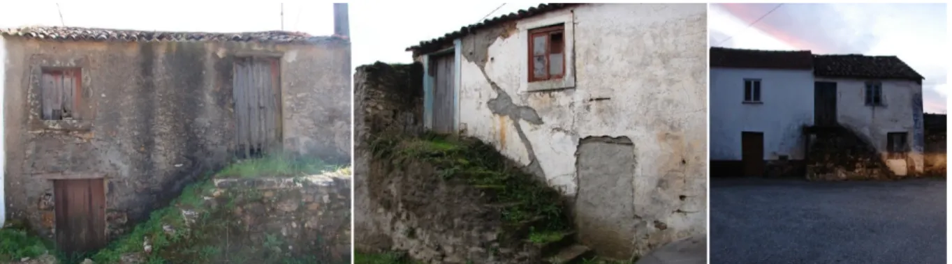 Figure 3. Traditional houses with two floors and with outsider staircase, Cernache do Bonjardim