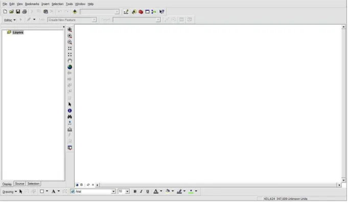 Figura 3: Interface do ESRI ArcGIS 9.3. 
