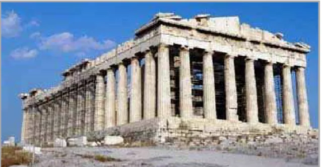 Figura 7 Parthenon - maior e mais influente edifício de todos os tempos – hoje está em ruínas