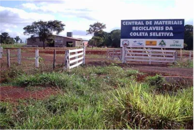 Figura 4: Imagens da Central de Materiais Recicláveis da Coleta Seletiva em Tangará da Serra-MT