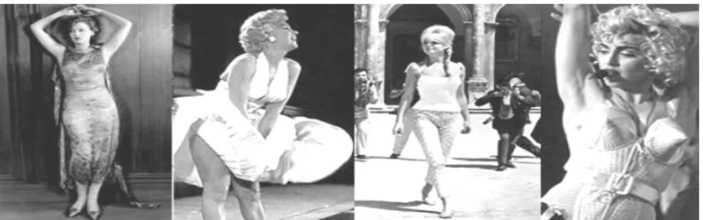 Figura  2  –  da  esquerda  para  direita:  Greta  Garbo;  Marilyn  Monroe;  Brigitte  Bardot; 