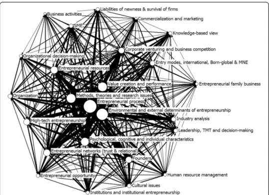 Fig. 2 Co-citation network. Source: Data collected from ISI Web of Knowledge. Drawn with Ucinet