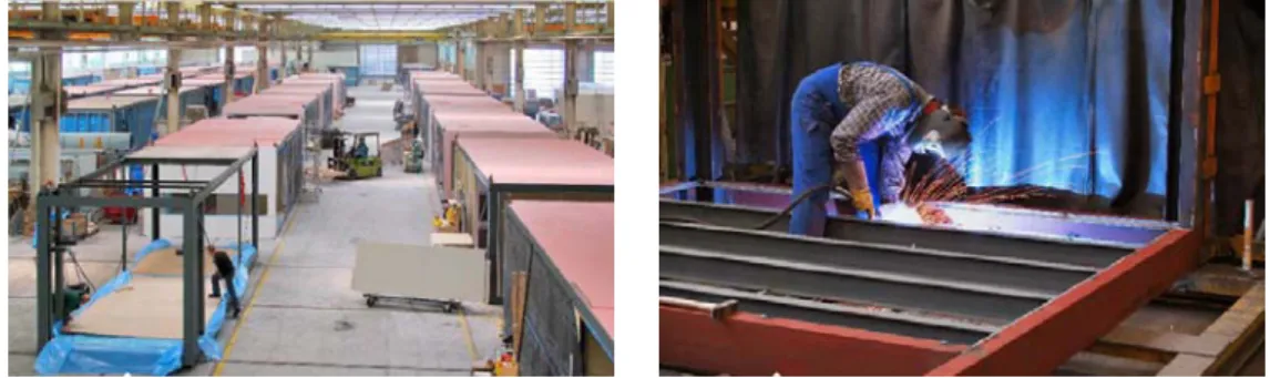 FIG. 94 e 95 Construção dos contentores pré-fabricados [ALHO, 2010]  [i34]