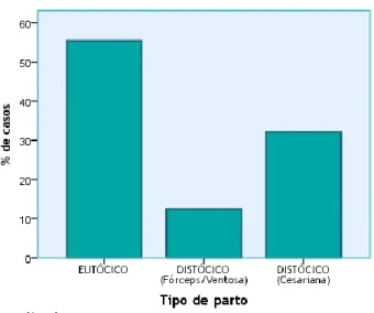 Gráfico 9 -  Tipo de parto realizado 