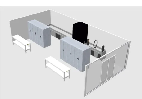 Figura 8.6 Ilustração 3D da Secção Ensaios Não Destrutivos 