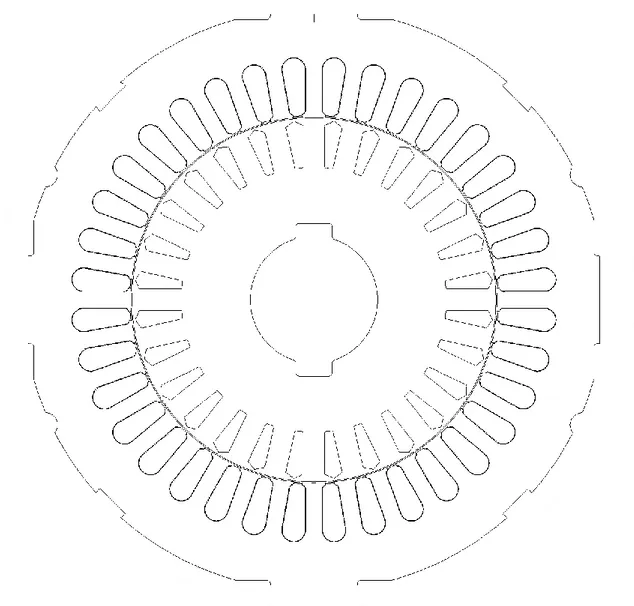 Figura 2.3 - Geometria do MIT (Flux2D). 