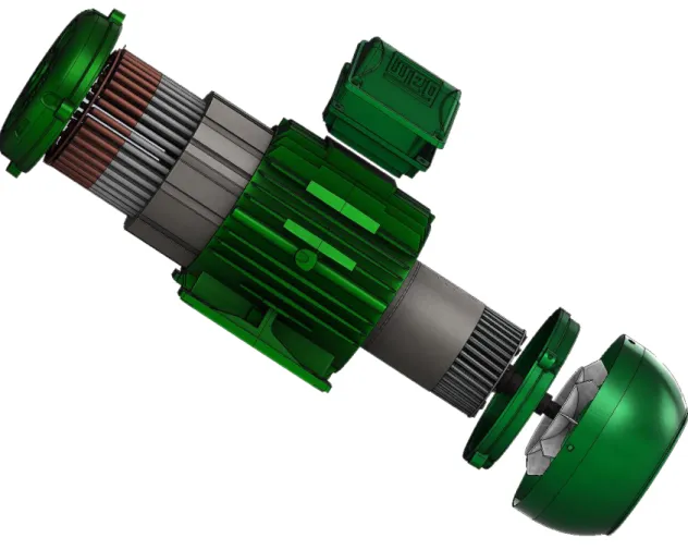 Figura 2.16 - Vista “explodida” do motor W22 efectuada no software Solidworks 2015. 