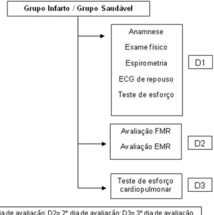 Figura  1:  Fluxograma  de  avaliação  da  amostra  para  o  grupo  infarto  recente  (GIR), grupo infarto crônico (GIC) e grupo controle (GC)