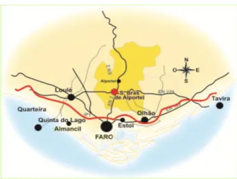 Figura 4.4 - Mapa de Vias - S. Brás de Alportel 