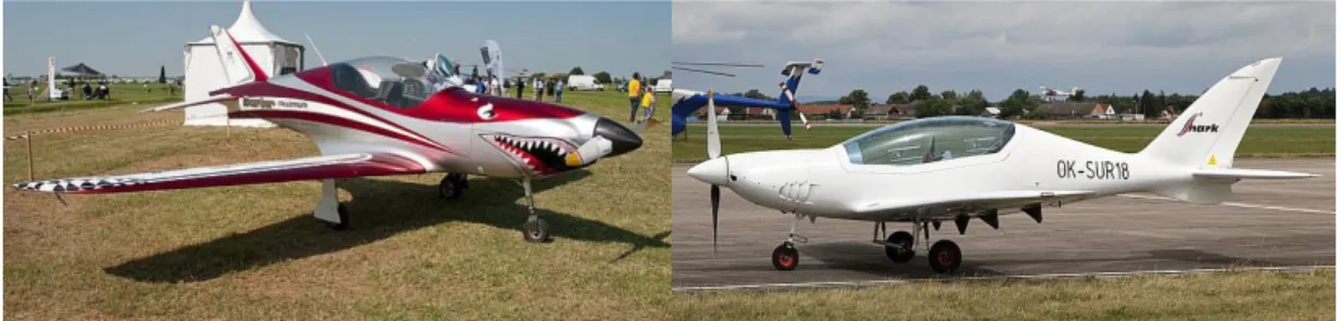 Figura 7: Millenium Master (à esquerda) e Shark Aero (à direita). Adaptação [2]