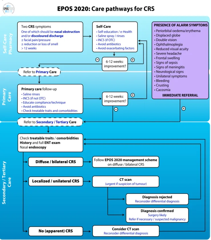 Figure 1.6.1. Treatment evidence and recommendations for adults with chronic rhinosinusitis.