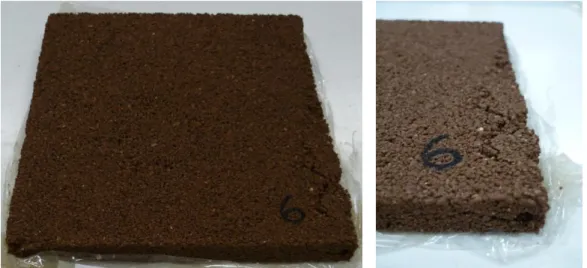 Figure 7. Sample Nº6 (left) and detail of the surface defect of the same simple (right)