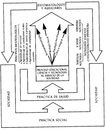 Figura 1. Componentes del proceso educacional en la Carrera de Odontología  de la FCS-UCMM