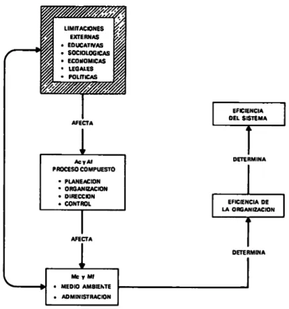 Fig. 2-4. Limitaciones (De Donnelly, J., Gibson, J e Ivancevich, J.: Fundamentals ot  management, Dallas, Tex , 1971 Business Publications, Inc., p 400.) 