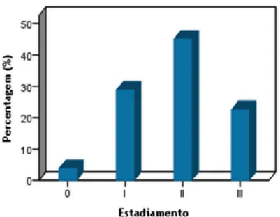 Gráfico 5. Gráfico representativo do estadiamento da doença. 