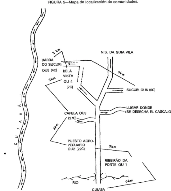 FIGURA 5-Mapa  de  localización  de  comunidades. 