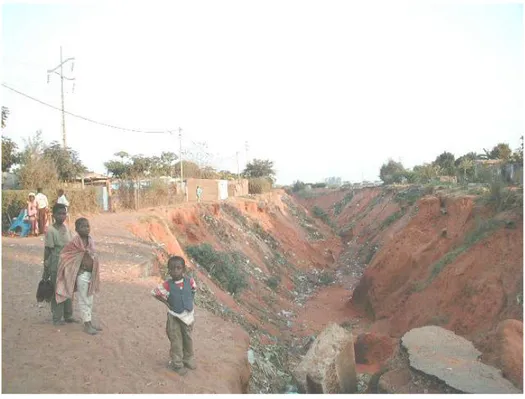 Figura 2.3 —  Bairro de Polana Caniço A - ―buraco‖ na Avenida Julius Neyere