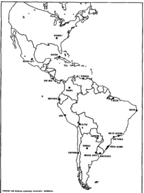 FIGURE  1 -Laboratories  for  diagnosis  of  smallpox  in  the  Americas. 