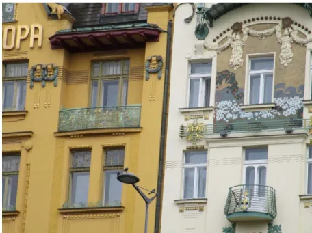 Figure 4. Grand Hotel Evropa and Hotel Meran, Prague, Czech Republic 