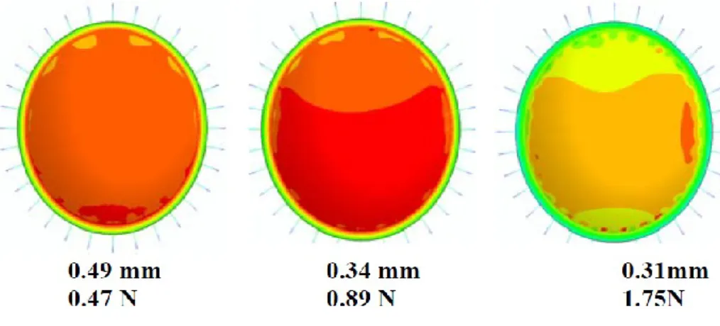 Figure 21 – Displacement patterns for 0.3m numerical model [25].