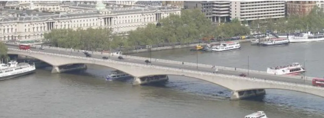 Figura 1 - Ponte Waterloo em Londres, vista geral [3] 