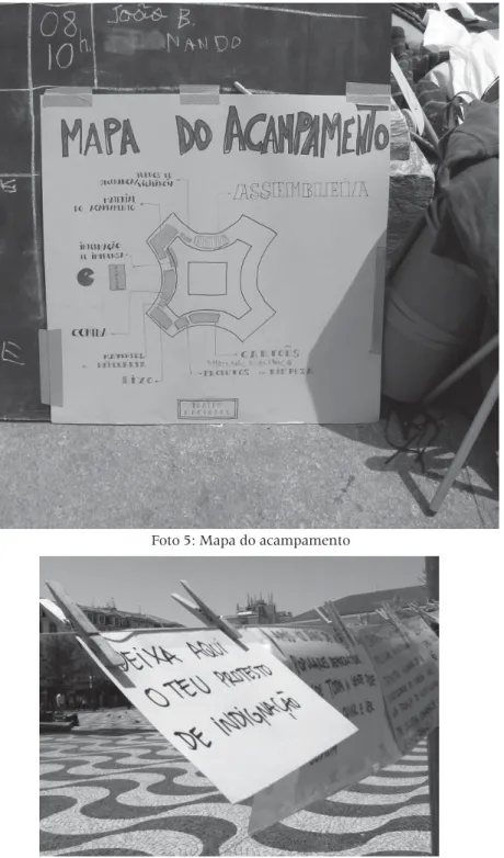Foto 5: Mapa do acampamento