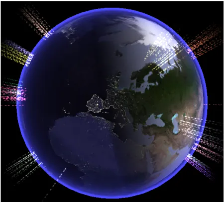 Figure 2.13: Earth surface with complex textures. O3D scene rendered using the O3D plug-in v.0.1 with Firefox 3.5 on Mac OS X v.10