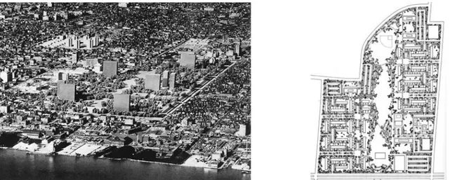 Figura 3.17 - Lafayette Park, Mies van der Rohe, Detroit, Michigan, EUA, 1955-1963. 