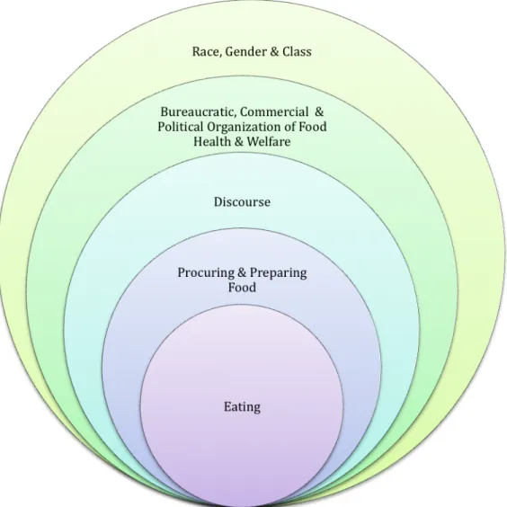 Figure 4.2 Kim Traver’s modified schematical summary of the social determinants of  food consumption
