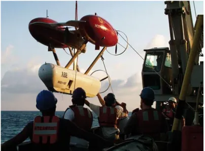 Figure 2.2 – ABE AUV during a mission (adapted from [1]). 