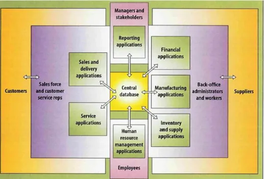 Figure 2 - The scope of an ERP (Davenport, 1998) 