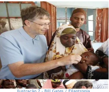 Ilustração 7 - Bill Gates / Filantropia. 