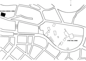 Fig. 1: Uptown Gondar and the palace compound 