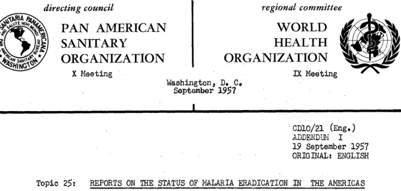Table 3 - Status  of Program:  Eradication