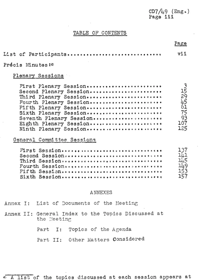 TABLE  OF CONTENTS