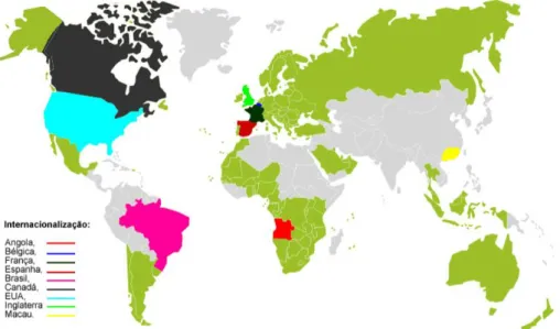 Figura III- Mapa de mercados em que a empresa opera 