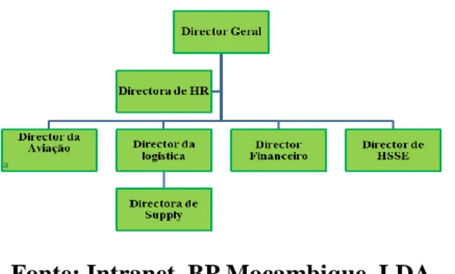 Figura 13: Estrutura da BP Moçambique, LDA 