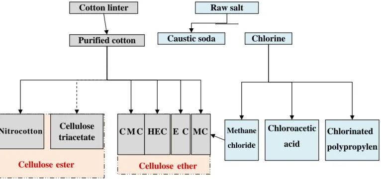 Figure 4- 1 Industrial chain of LNCC of fiber derivatives