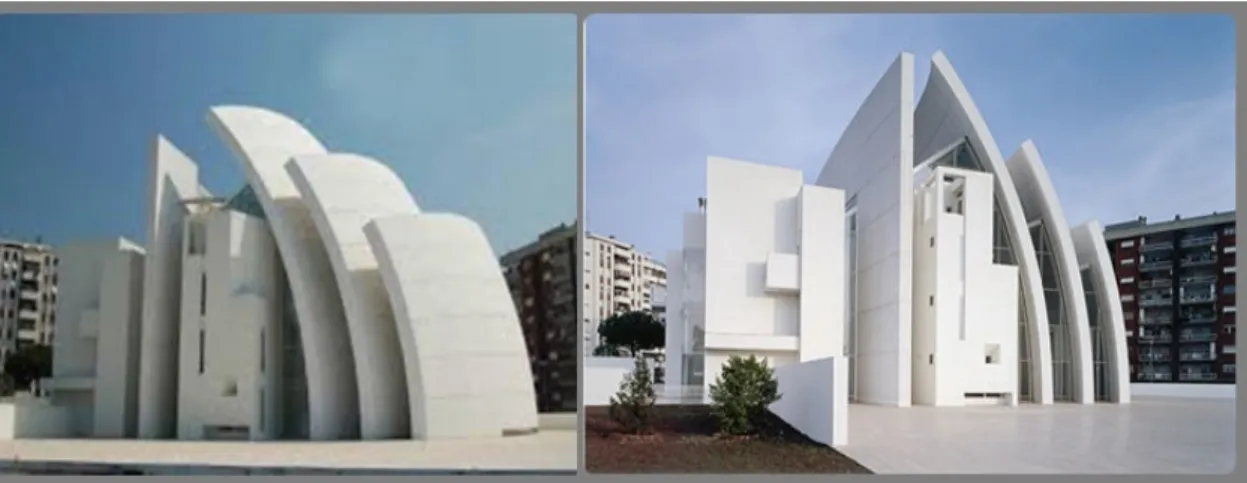 Figura 13-Obra arquitetónica em betão, Igreja Jubileu, Richard Meier [42]