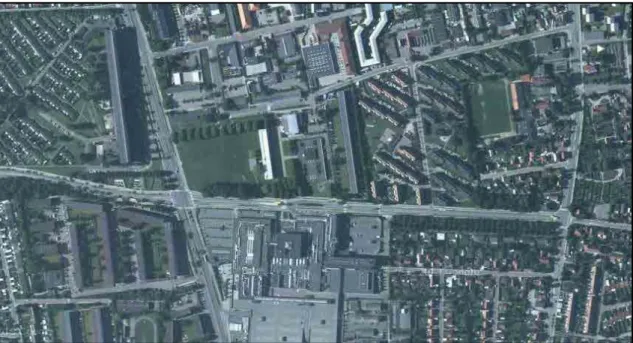 Fig 39. Vista aerea da biblioteca de Rødovre  Fig. 38 Implantação da biblioteca em Rødovre (Dinamarca)