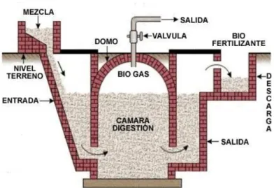 Figura 30 - Esquema de um biodigestor 48