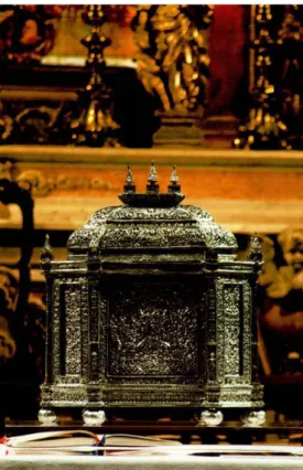 Fig. 1 – Cofre-relicário de São Francisco Xavier, Igreja de São Roque, Lisboa Fotograﬁa de Teresa Mendia de Castro