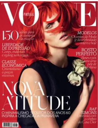 Figura 2 – Capa da Vogue Portugal de março de 2013 